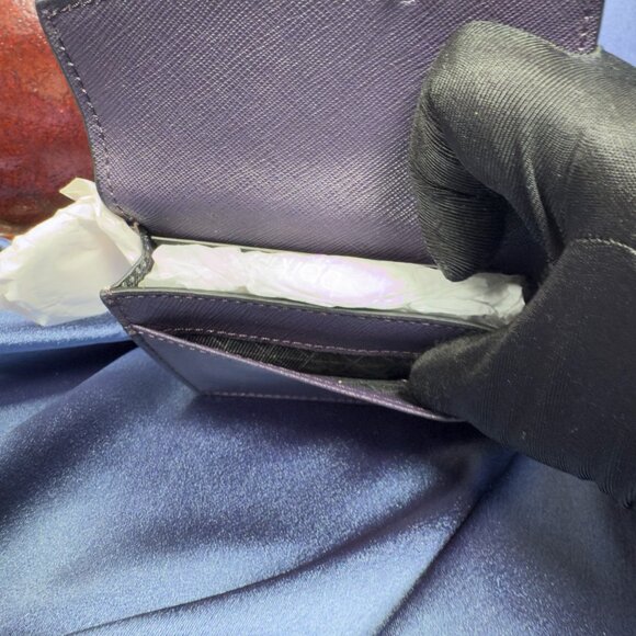 Botkier Cobble Hill Snap Wallet – Purples/White Saffiano Leather (NWT + Box) - Picture 15 of 16